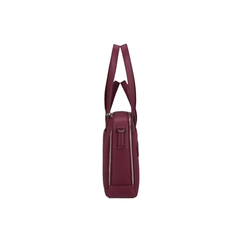 SAMSONITE Polyurethane Briefcase Crossbody Bag Handbag Women's Garnet Red-2