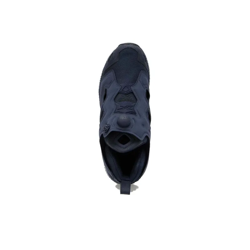 Reebok Instapump Fury Anti Slip Wear Resistant Low Top Casual Shoes Unisex Marine Blue-4