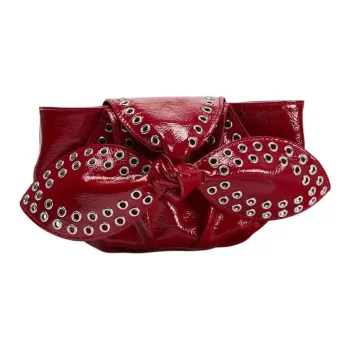 ZARA Polyurethane Clutch Mini Women's Red