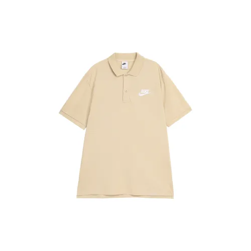 Nike Polo Shirts Men Khaki Milk Tea Beige