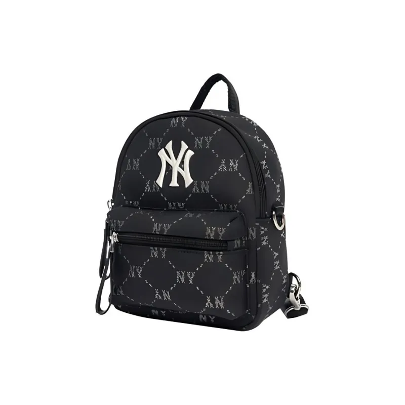 MLB Monogram Collection Polyester Backpack Mini Unisex Black-1