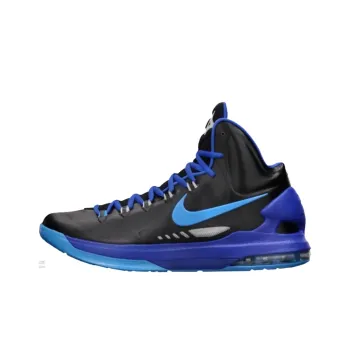 Nike KD 5 Anti-Slip Wear-Resistant High-Top Basketball Shoes Men's Black Blue