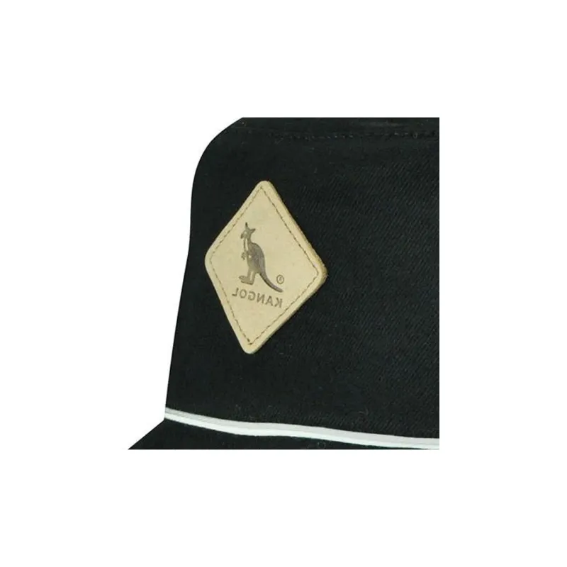 KANGOL Leather Bucket Hats Unisex Black-2