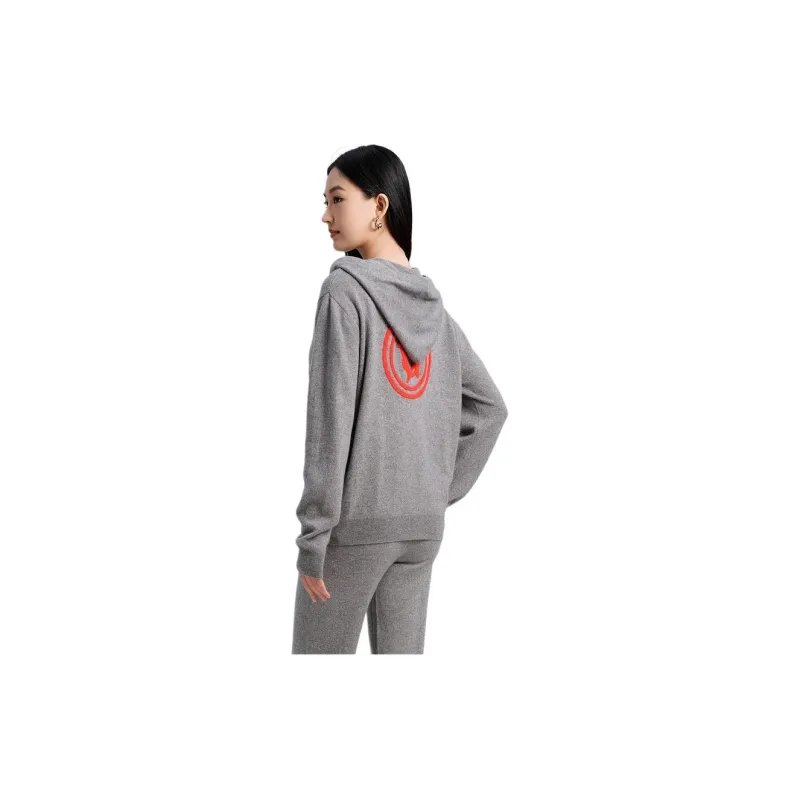 Blood Glitter Cashmere Sweater Women's Gray-1