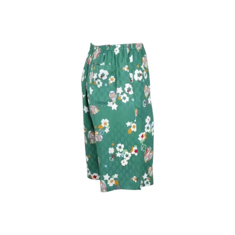 GUCCI Casual Shorts Men's Green-2