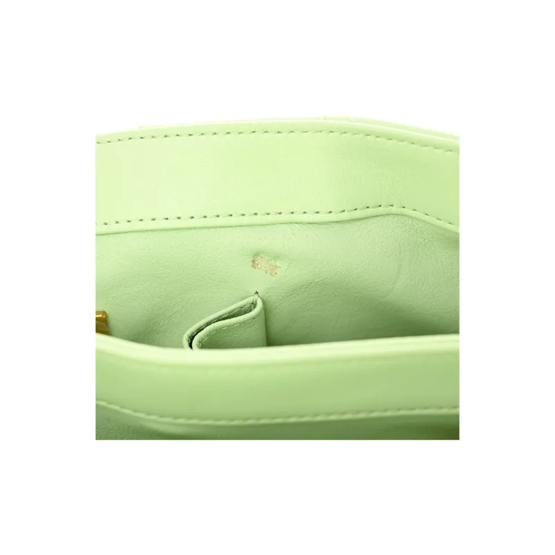 CHANEL Trendy Cc Lambskin Shoulder Bag, Crossbody Bag, Handbag Trumpets Women's Light Green-11