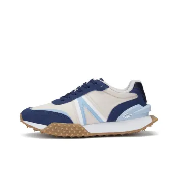 LACOSTE Low Top Casual Shoes Women's Ecru/Navy Blue