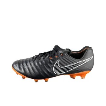 nike tiempo orange black POIZON