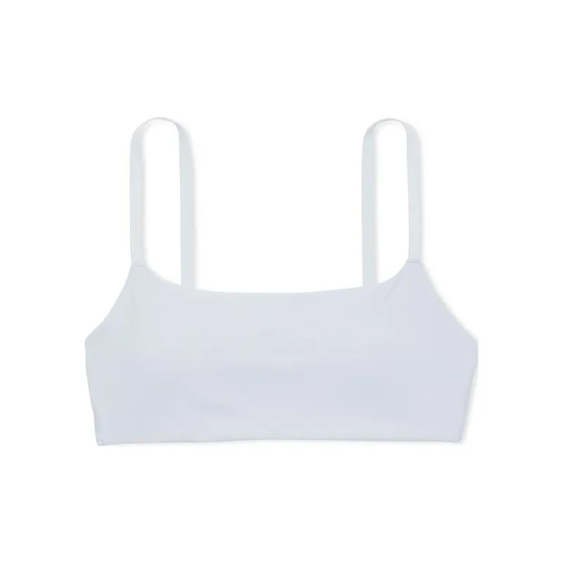 Victoria's Secret PINK Relay Square-Neck Sports Bra / Hydrangea Blue Bra Women's Hydrangea Blue-0