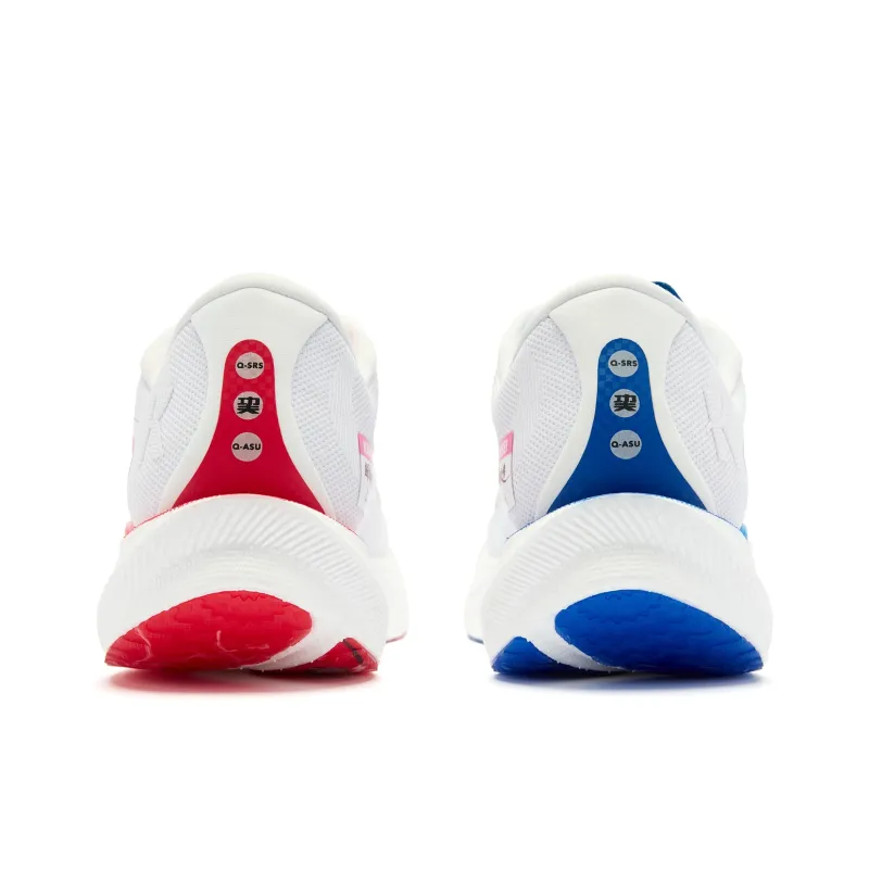 QIAODAN Strong Winds 2.0 Running Shoes Men Low Top Tomato Red Lightning Blue-4