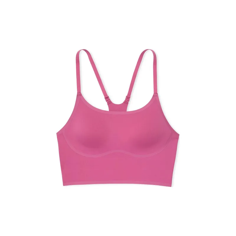 Victoria's Secret PINK Relay Racerback Sports Bra / Midnight Mauve Bra Women's Midnight Fuchsia-0