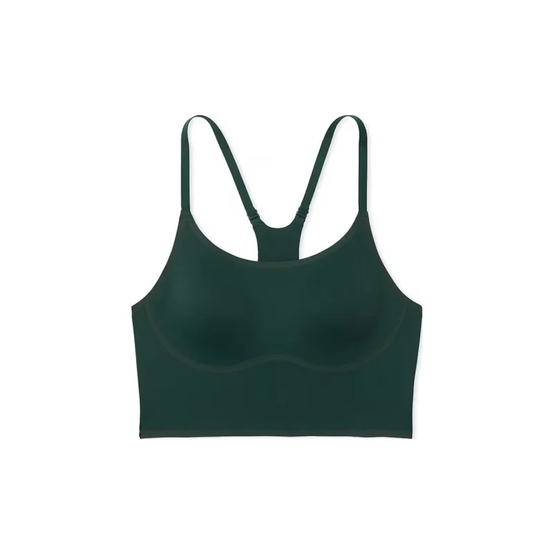 Victoria's Secret PINK Relay Racerback Sports Bra / Deep Forest Bra Women's Deep Forest-0