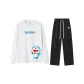 Set (White Top+Black Pants)