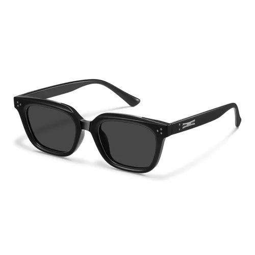 HELMER TR/Memory Plastic Rectangular Sunglasses Unisex