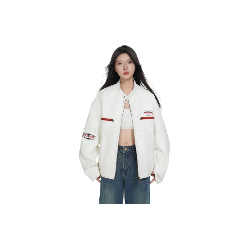 TESTUNG Jackets Unisex White-11