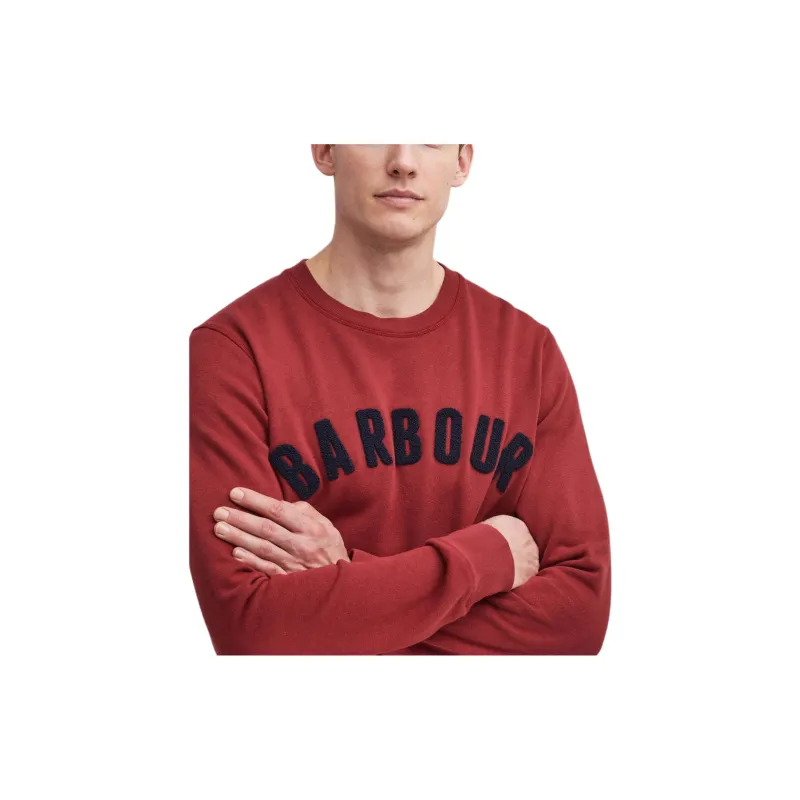 BARBOUR Sweatshirt Men's High Altitude Red-6