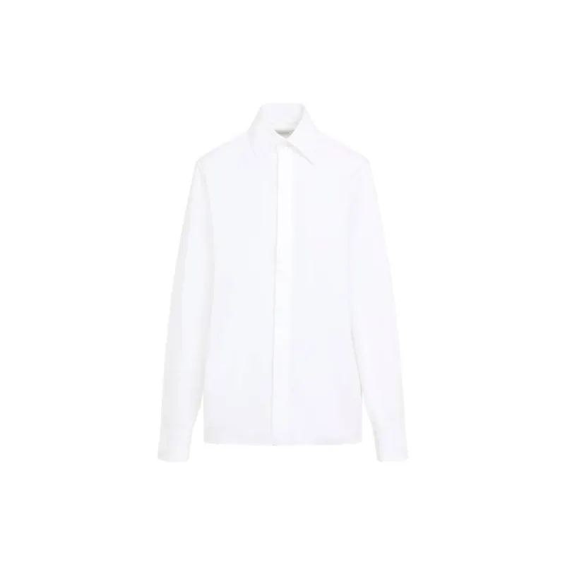 SAINT LAURENT Buttoned Long Sleeved Shirt-9