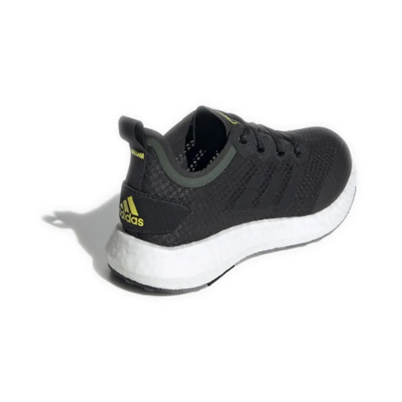 Adidas Lux J Shock Absorbers Low Top Kids' Running Shoes Black White Teenagers-2