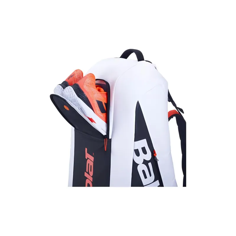 Babolat Tennis Racket Bags Recycled Polyester Unisex White Black Red-3