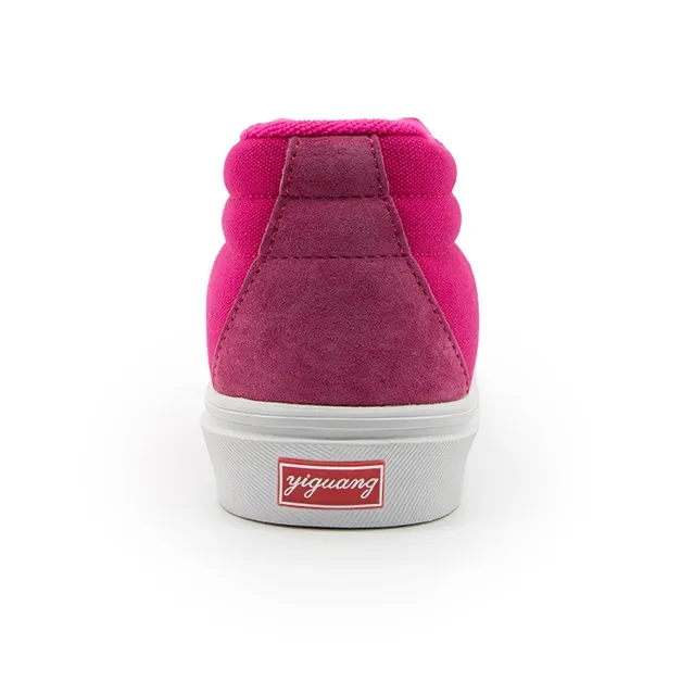 I'm Shopping Slip Resistant, Abrasion Resistant, And Balanced Mid Top Skateboard Shoes Unisex Pink-4