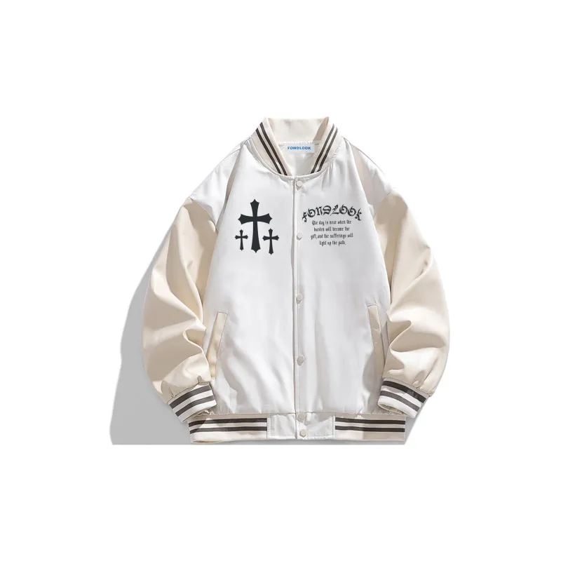FONDLOOK Baseball Jacket Unisex-4