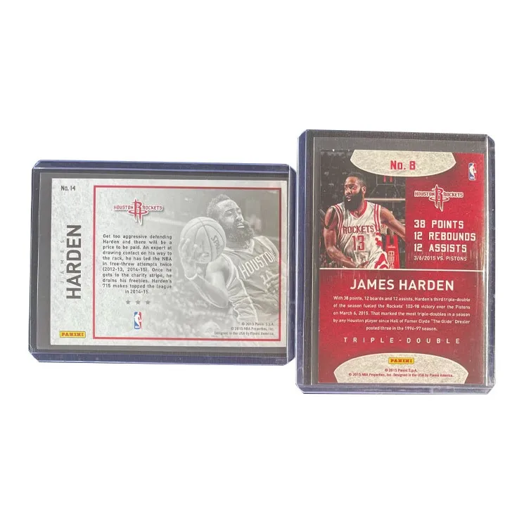 PANINI 2015 Rockets James Harden Horizontal+Vertical Special Cards Star Cards Card Passes Sports Cards 2 Pcs-1