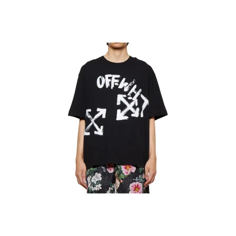 OFF WHITE Paint Script Over Skate S/S Tee-2