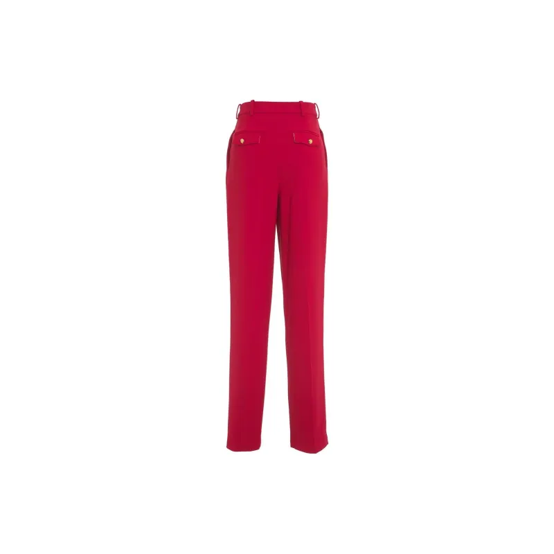 Elisabetta Franchi Double Dart Stretch Crepe Trousers-1