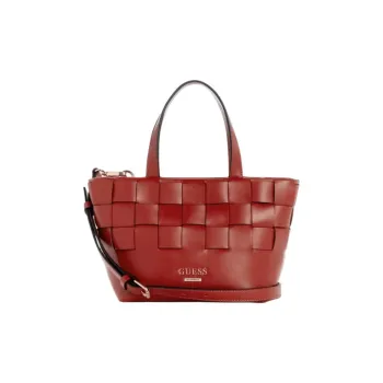 GUESS Artificial Leather Shoulder Bag Crossbody Bag Handbag Small Size Women's Red