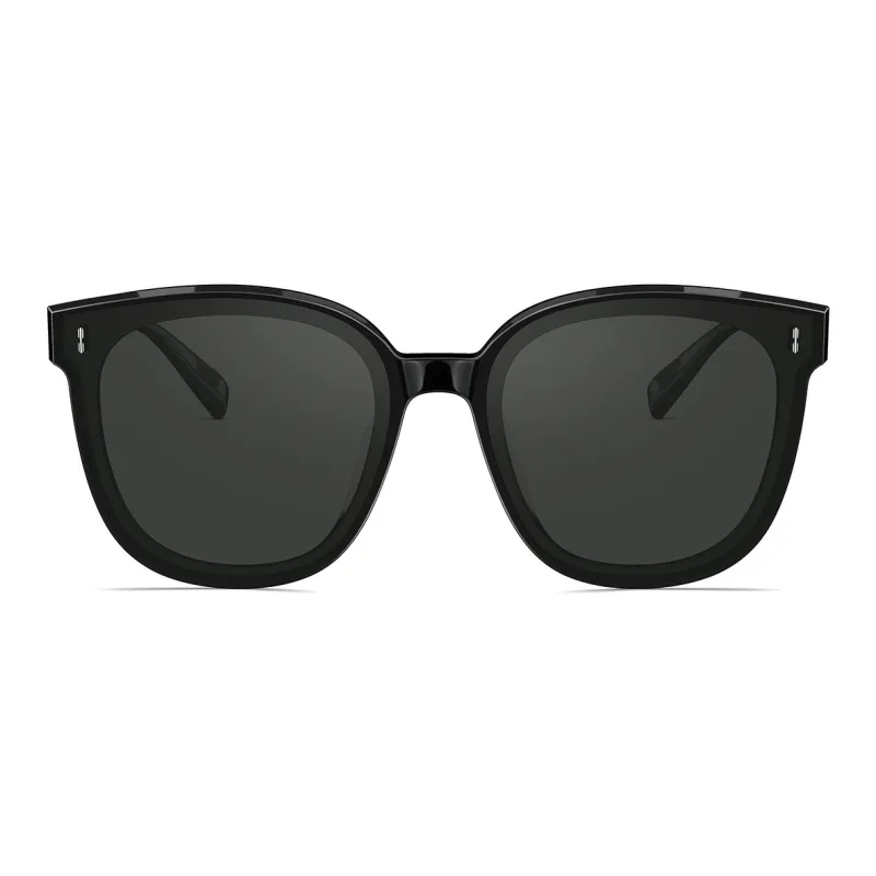 MOLSION Plate Frame Irregular Shape Sunglasses Unisex Black, White-2