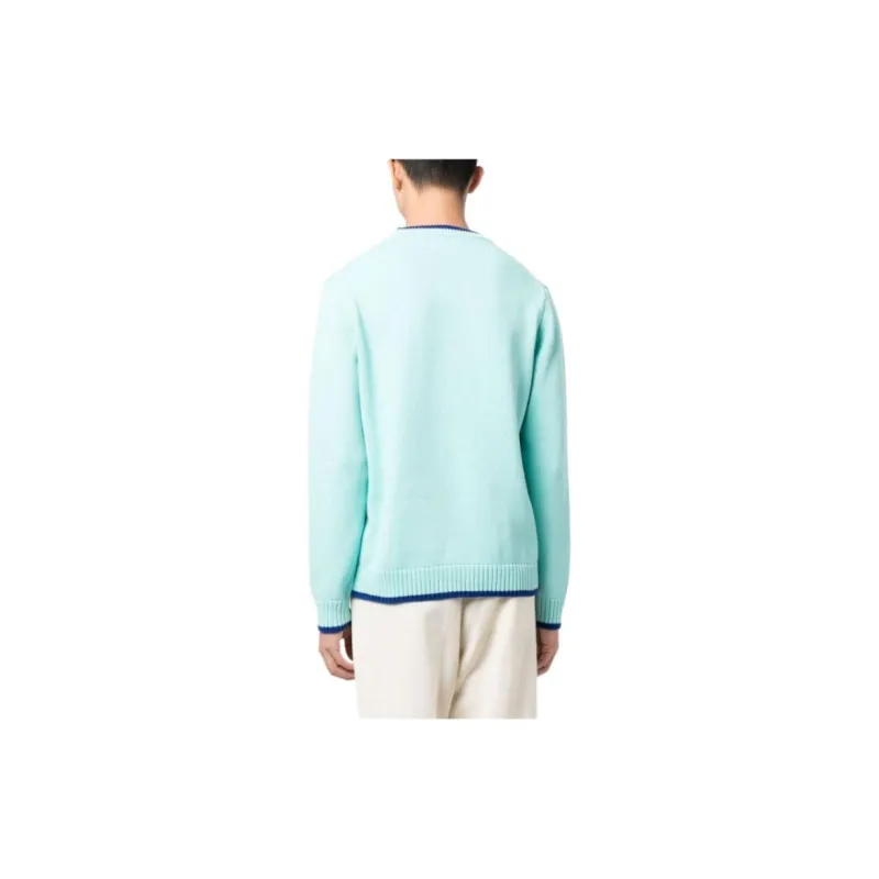 CASABLANCA Logo-patch Intarsia Knit Jumper-6