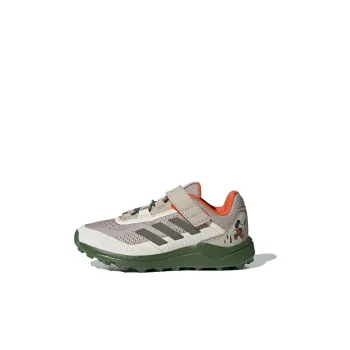 Disney x Adidas TERREX AGRAVIC FLOW Anti Slip Wear Resistant Low Top Kids' Running Shoes Gray Green Kids'