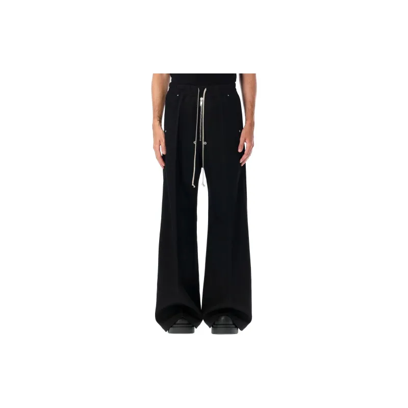 RICK OWENS Geth Belas Drawstring Wide Trousers-1