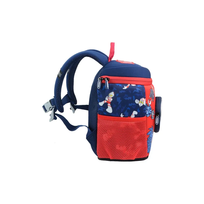 YOME Ultraman Neoprene Fabric With Migration Strap Bucket Styling Backpack Small Size Kids' Royal Blue/Red-6
