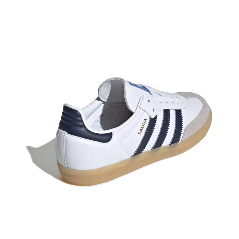 adidas Samba OG J 'White Collegiate Navy Gum'-3