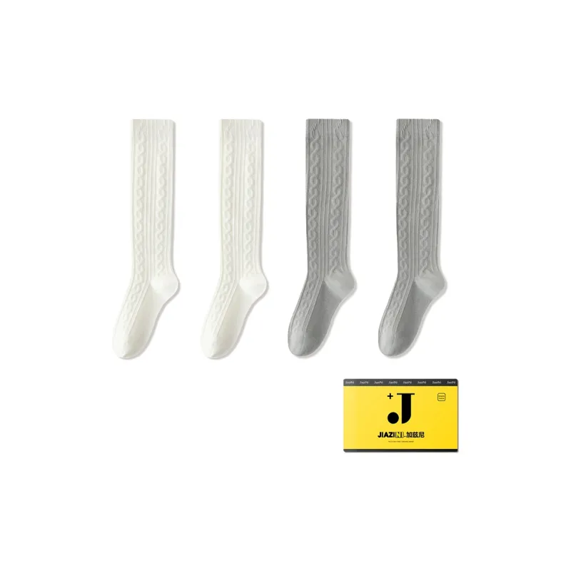 JIAZINI Knee High Socks Women's 4 Pack-28