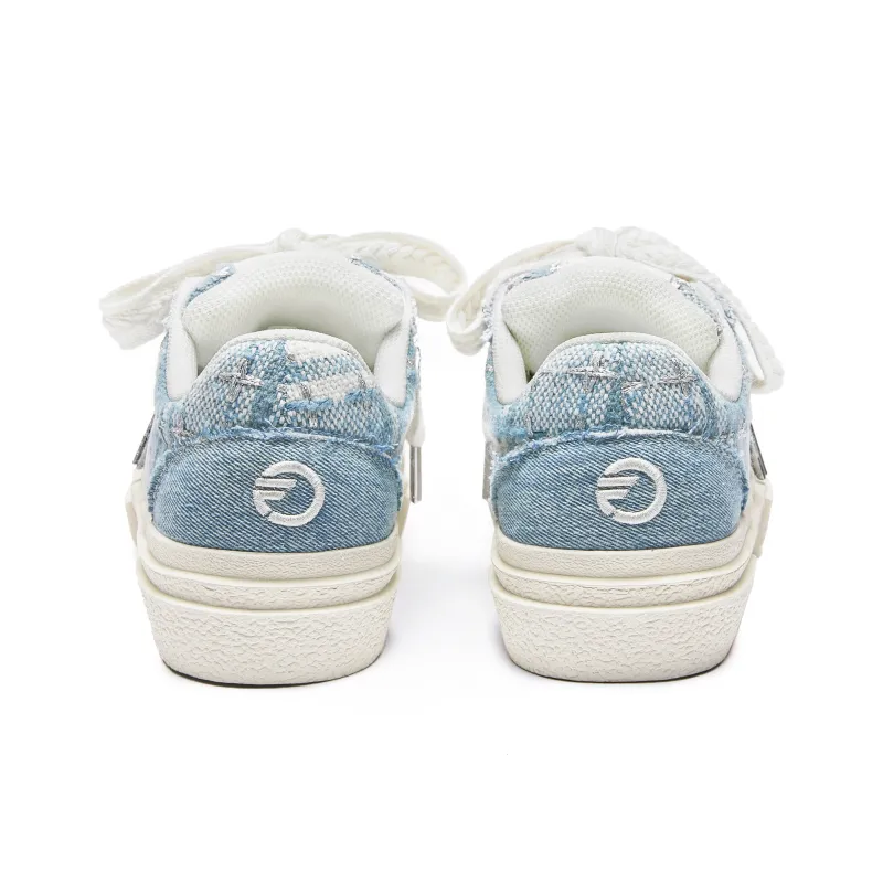DFOA Low Top Skateboard Shoes Unisex Sky Blue-4