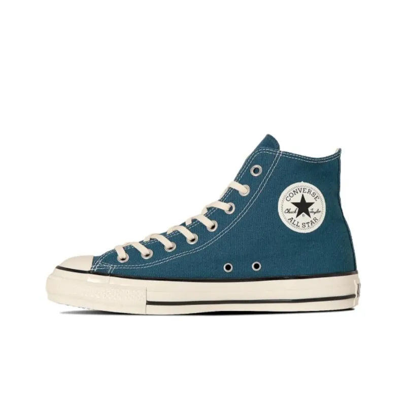Converse All Star Anti Slip Wear Resistant High Top Skateboard Shoes Unisex Teal Blue-1