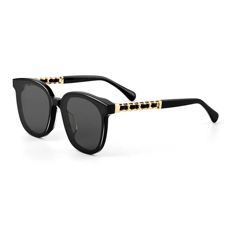 SUPER SUNG Plate And Metal Round Sunglasses Unisex-3