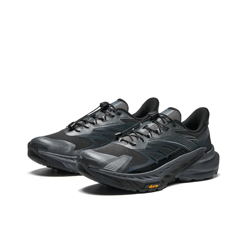 Anta Wilderness 2nd Generation Anti Slip Wear Resistant Low Top Trail Running Shoes Men's Gray Black-2