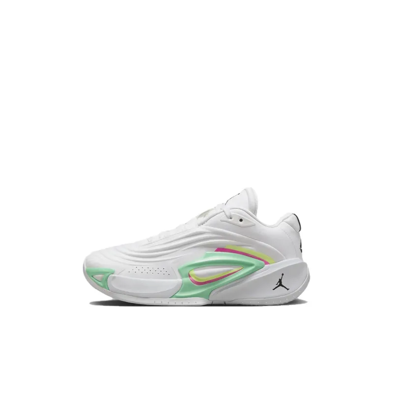 Jordan Luka 3 Anti Slip Wear Resistant Low Top Basketball Shoes White Kids'-0