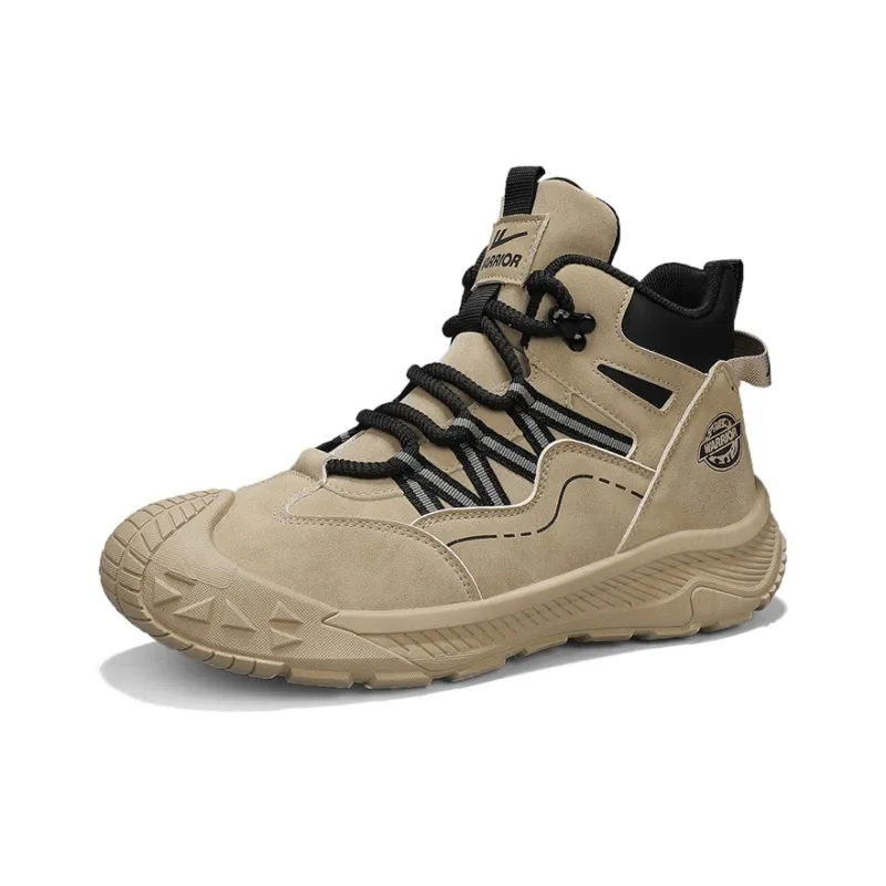 Warrior Wear-Resistant Slip-Resistant Cushioning High-Top Casual Shoes Men's-3