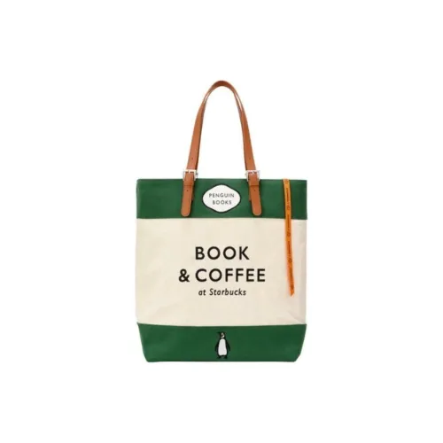 Starbucks Cotton Tote Bag Shopping Bag Handbag Shoulder Bag Unisex Green & White