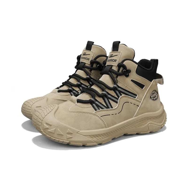 Warrior Wear-Resistant Slip-Resistant Cushioning High-Top Casual Shoes Men's-4