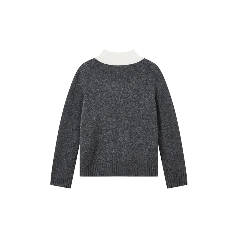 Yu Qianwen Sweater Women's Premium Gray-1