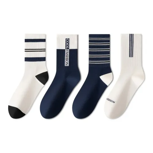 MIIOW Mid Calf Socks Men's Combo Set