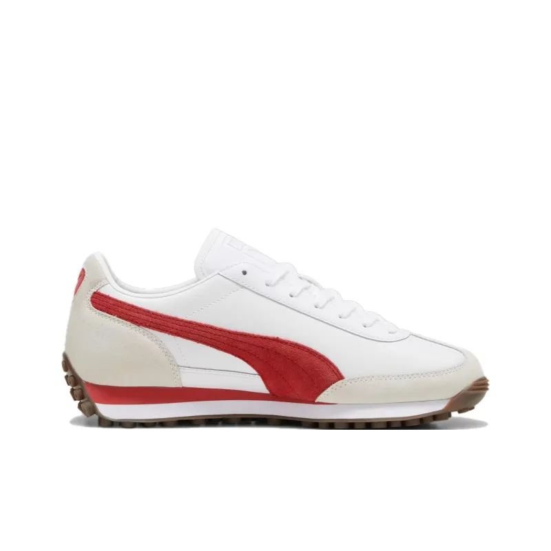 PUMA Easy Rider Anti Slip Wear Resistant Low Top Casual Shoes Unisex White Red-1