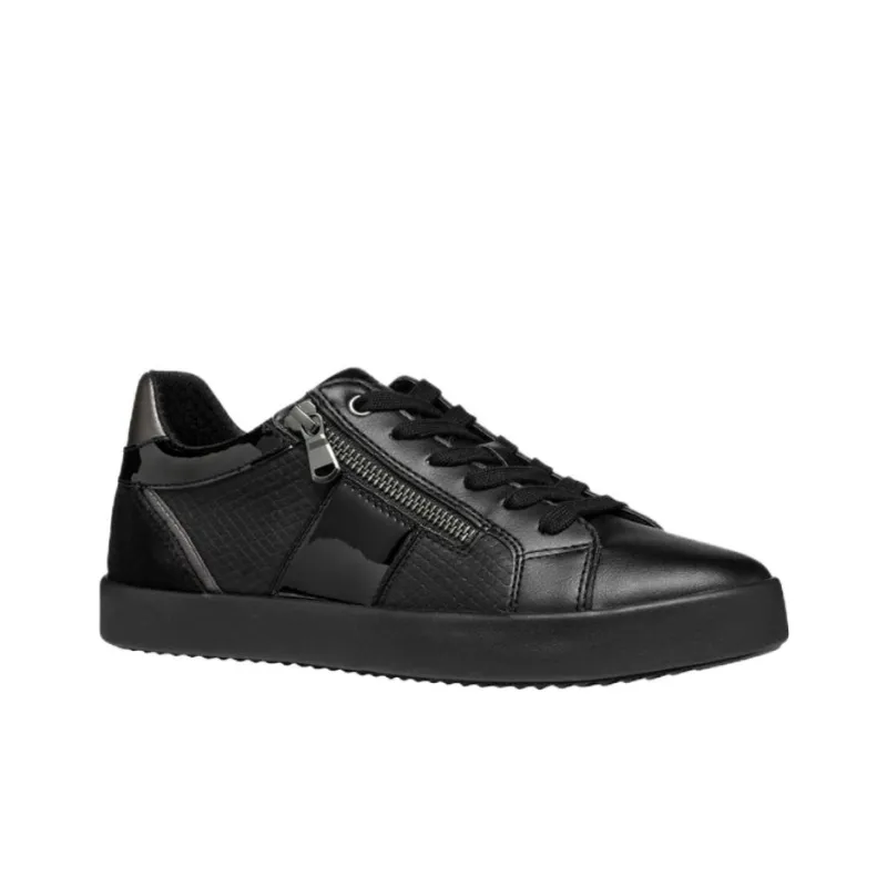 GEOX Slip Resistant Low Top Skateboard Shoes Women's Black-1