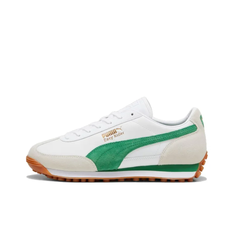 PUMA Easy Rider Anti Slip Wear Resistant Low Top Casual Shoes Unisex White Green-0