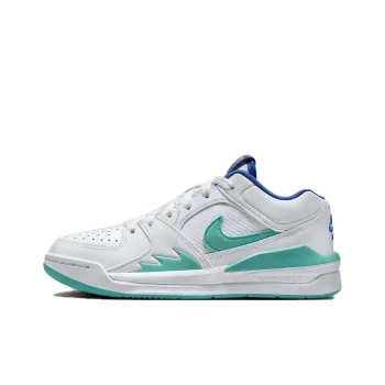 Jordan Stadium 90 Anti Slip Wear Resistant Low Top Kids' Running Shoes White Green Blue Teenagers